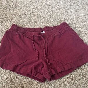 EUC Old Navy Casual Drawstring Waisted Linen Shorts